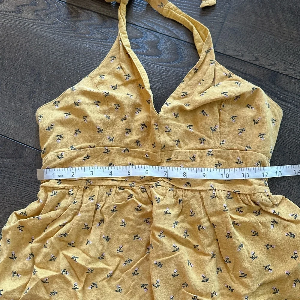 American Eagle Outfitters Yellow Floral Tank Top Size Small - Picture 3 of 5